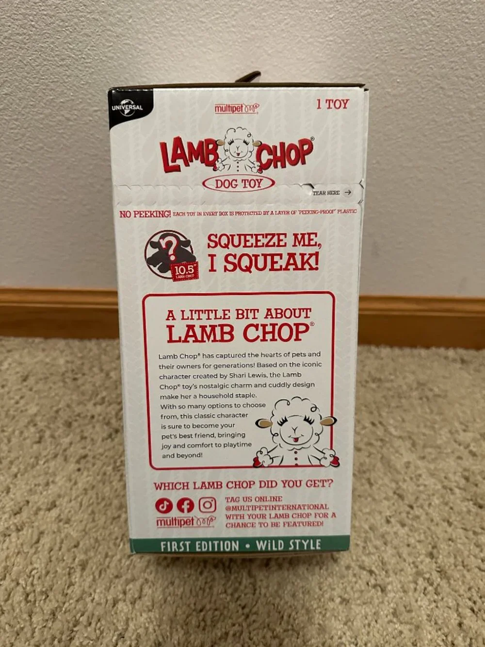 Mystery Lamb Chop Dog Toy Viral Target Exclusive NWT
